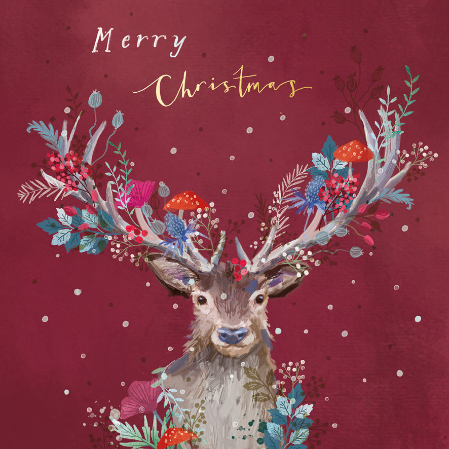 Floral Stag and Enchanted Christmas - Twin Pack