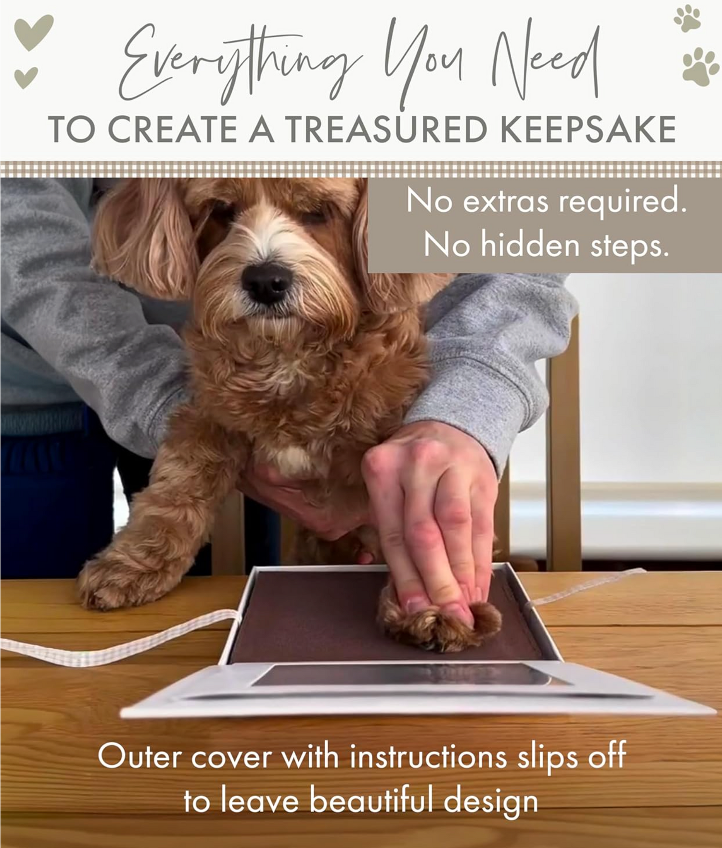 Paw Pad Impression Keepsake - Oh So Precious