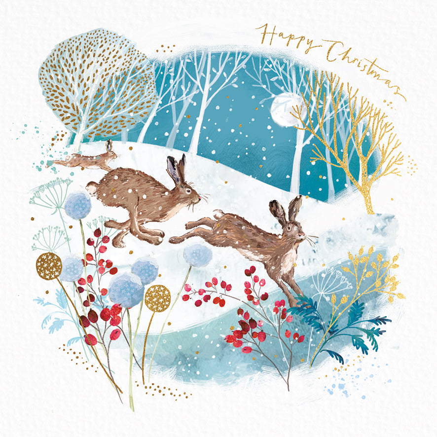 Hopping Through The Snow