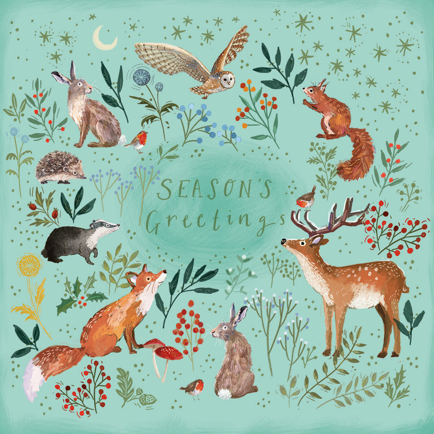 Floral Stag and Enchanted Christmas - Twin Pack