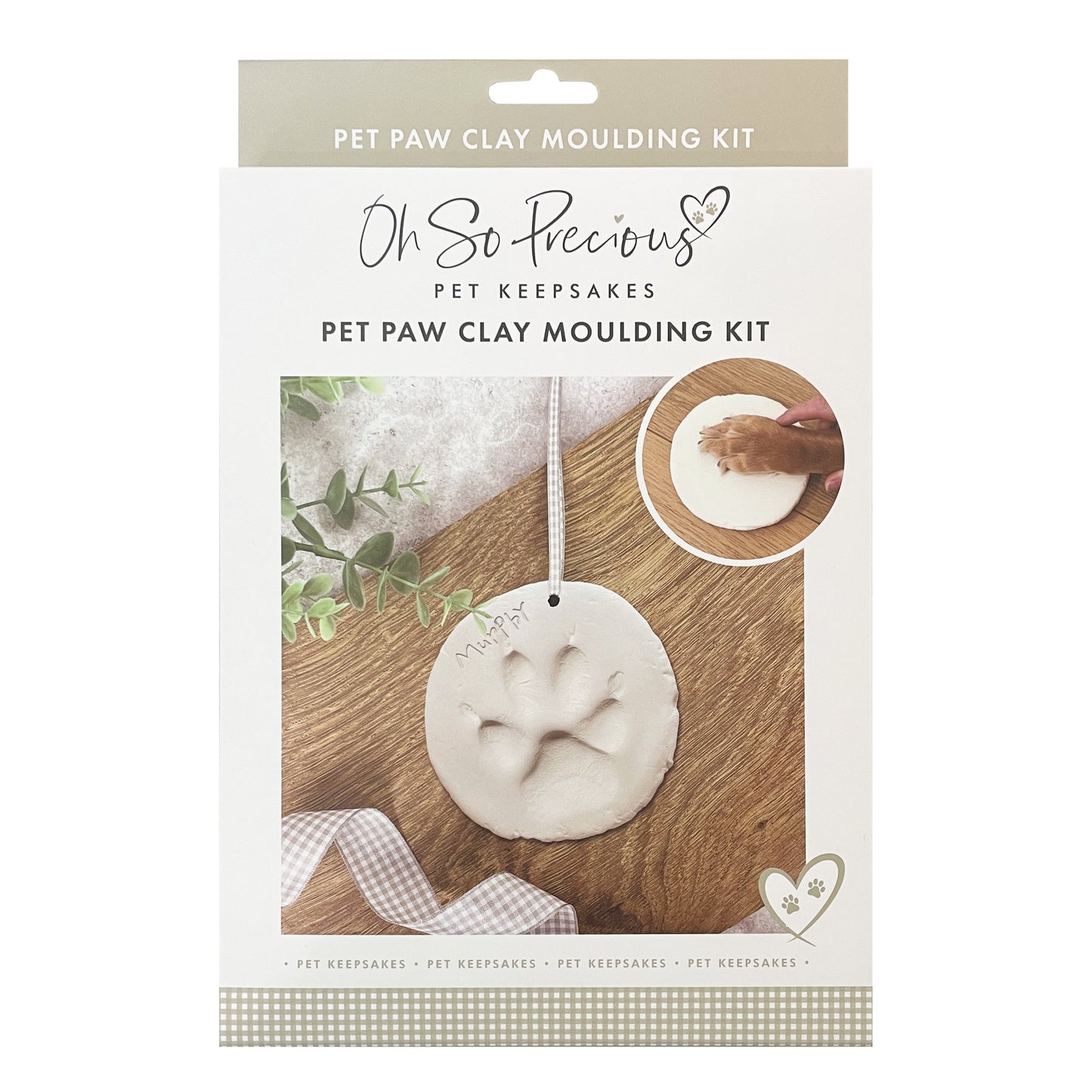 Clay Pet Paw Print Impression Moulding Kit - Oh So Precious