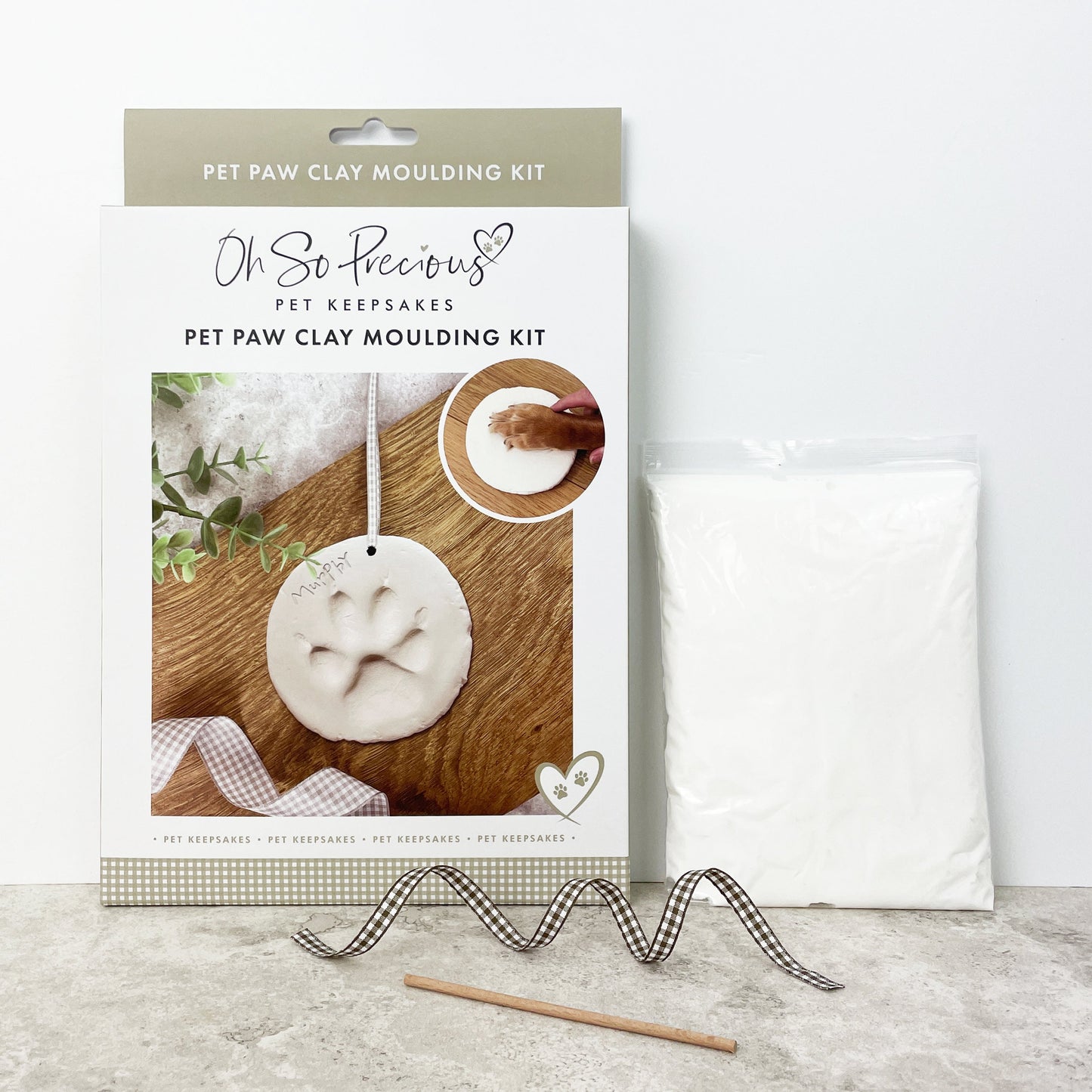Clay Pet Paw Print Impression Moulding Kit - Oh So Precious