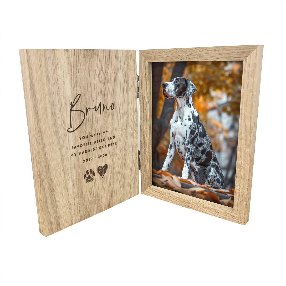 Personalised Sketch Pet Book Photo Frame