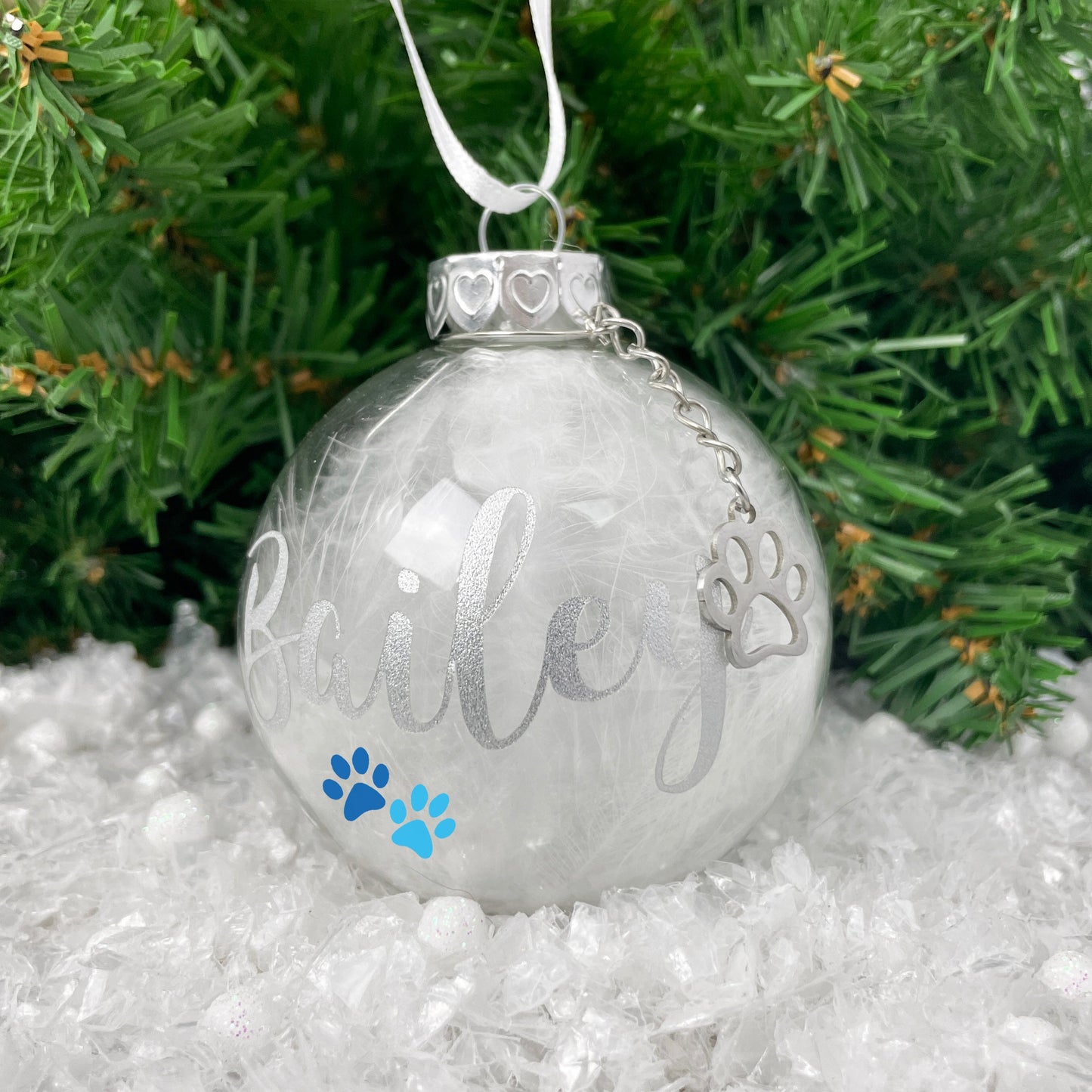 Blue Cross Charity Personalised Pet Bauble