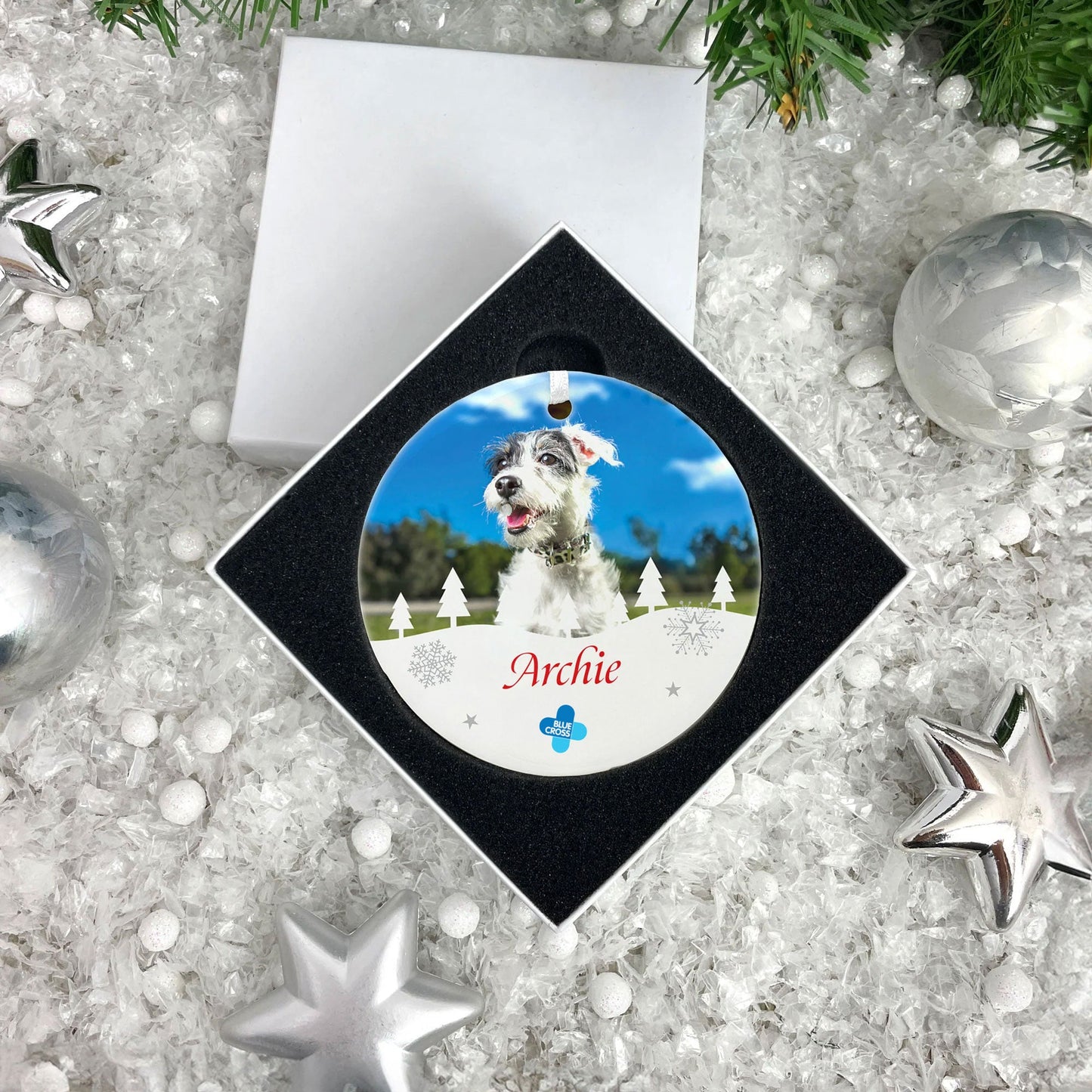 Blue Cross Personalised Pet Ceramic Hanging Decoration + Gift Box