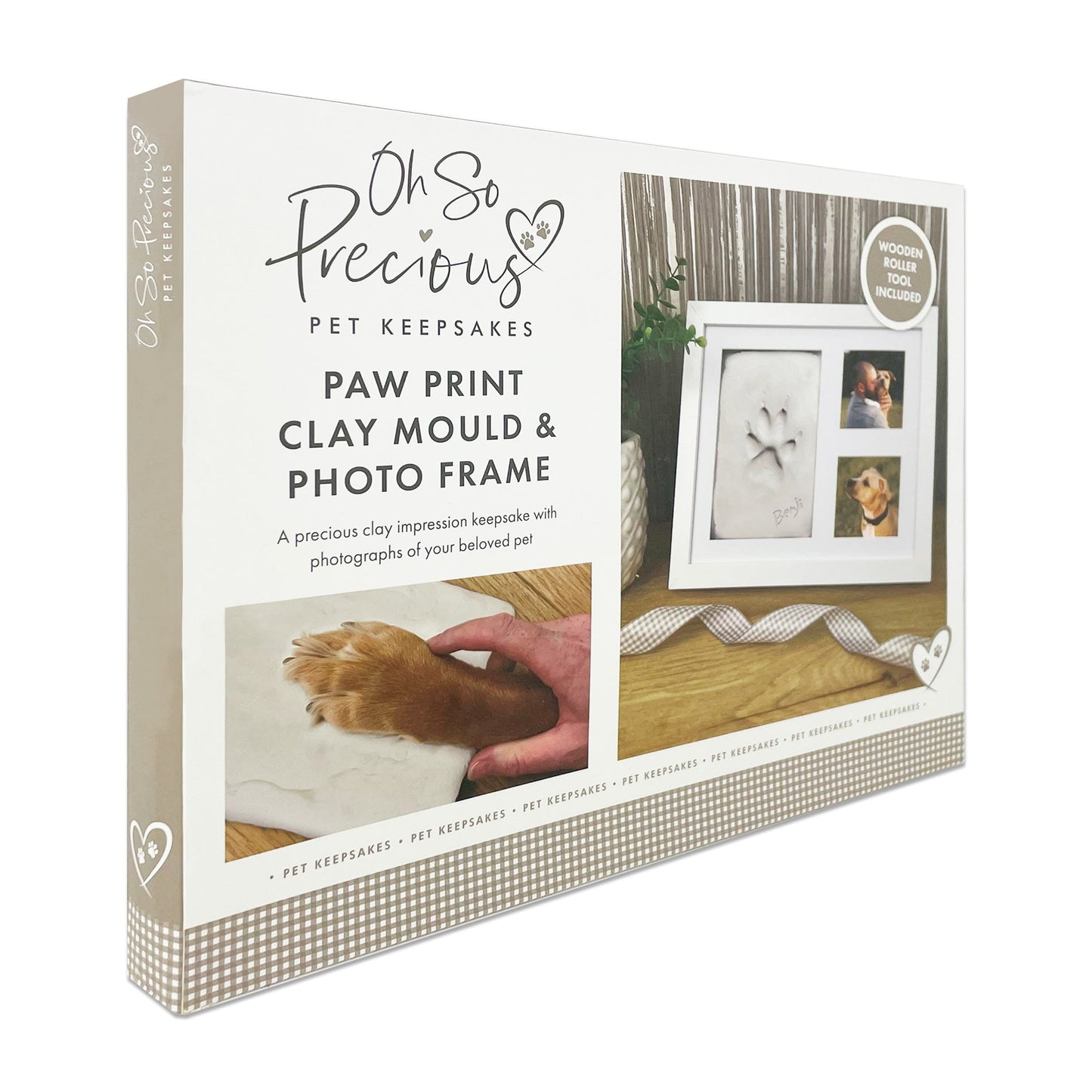 Paw Print Clay Mould & Photo Frame Kit - Oh So Precious