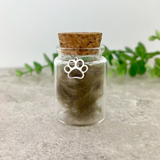 Pet Fur, Hair & Ashes Keepsake Bottle