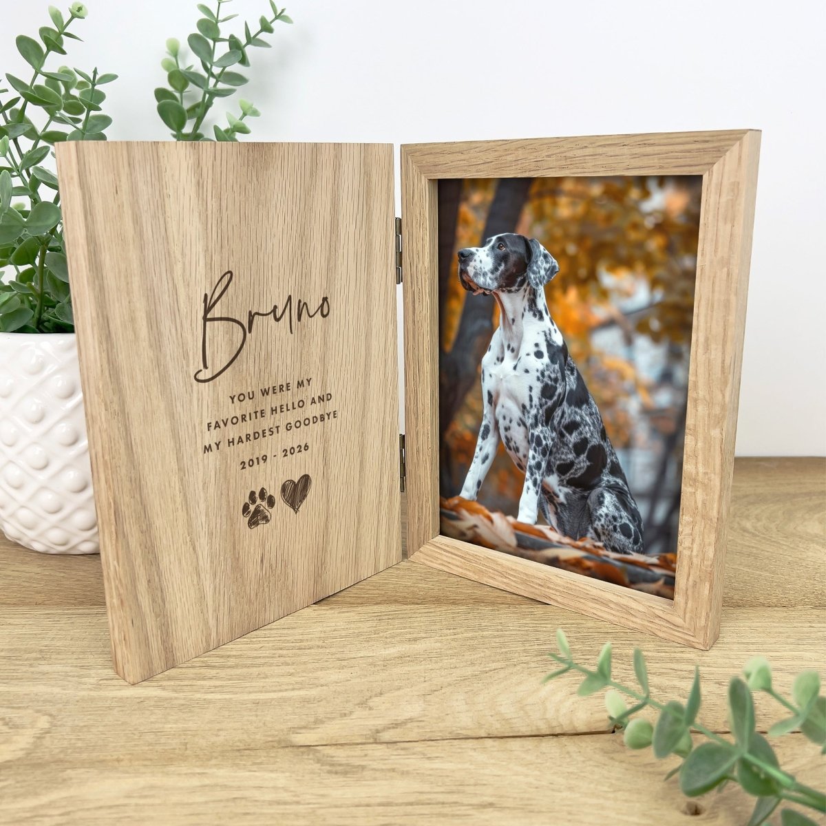 Personalised Sketch Pet Book Photo Frame