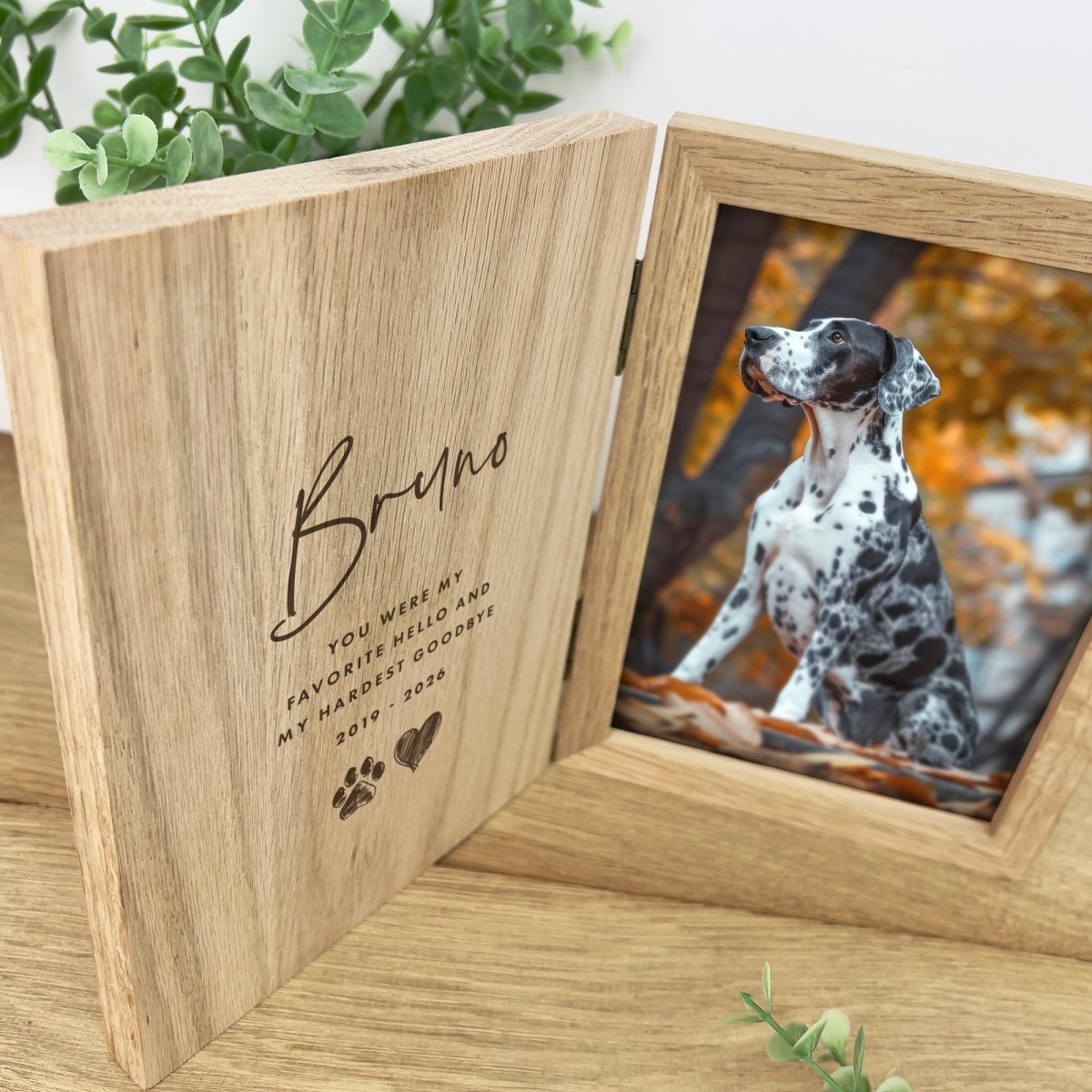Personalised Sketch Pet Book Photo Frame
