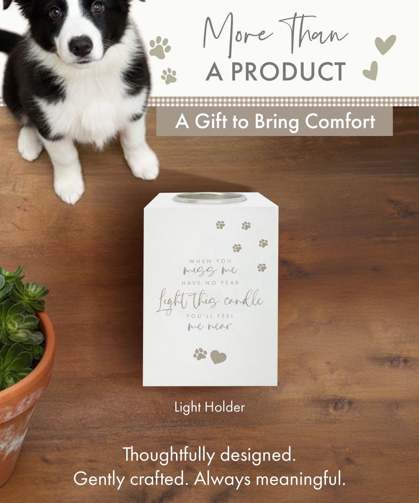 Pet Memorial Tea Light Holder - Oh So Precious
