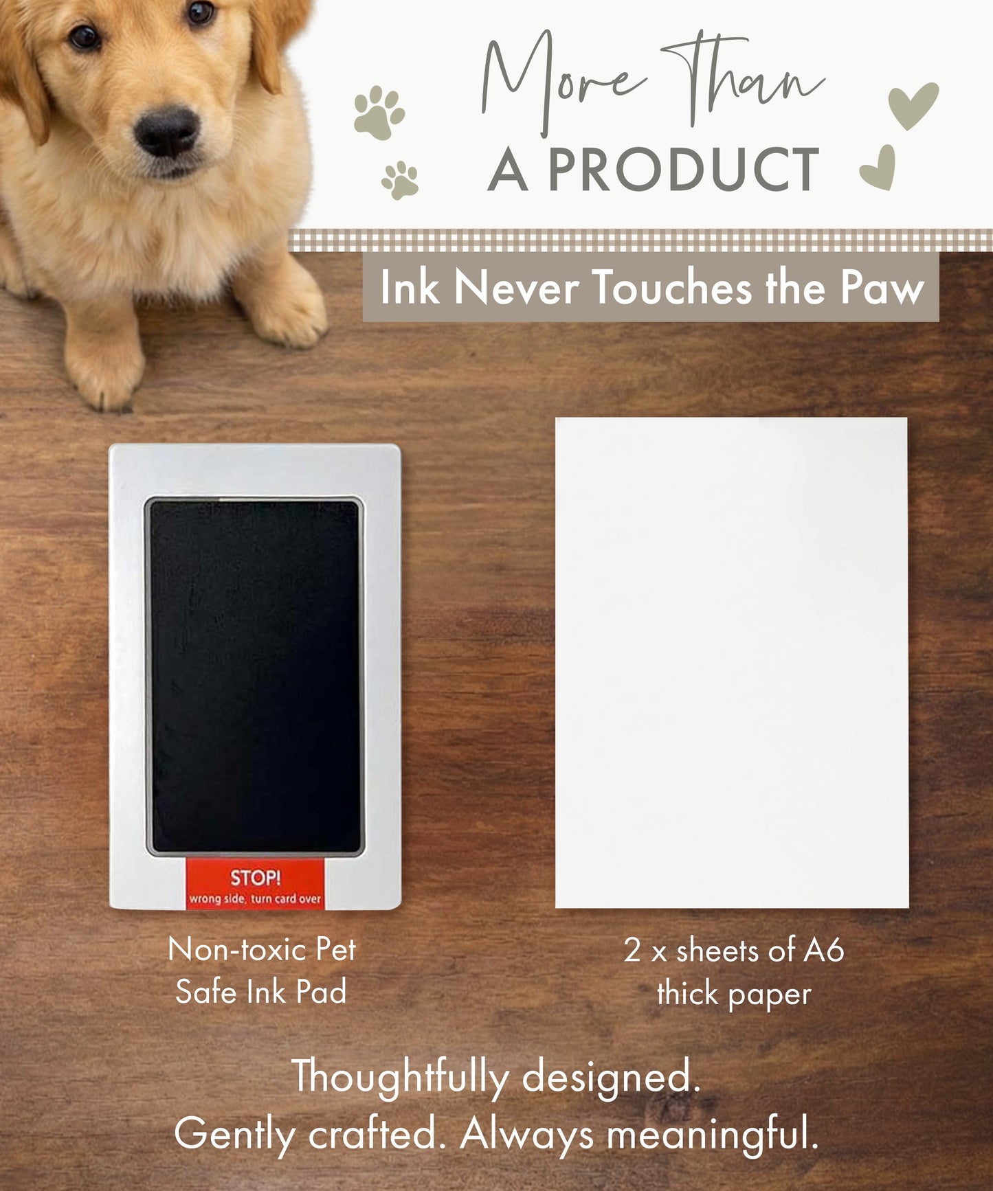 Pet Safe Non-toxic Paw Print Ink Pad Kit - Oh So Precious