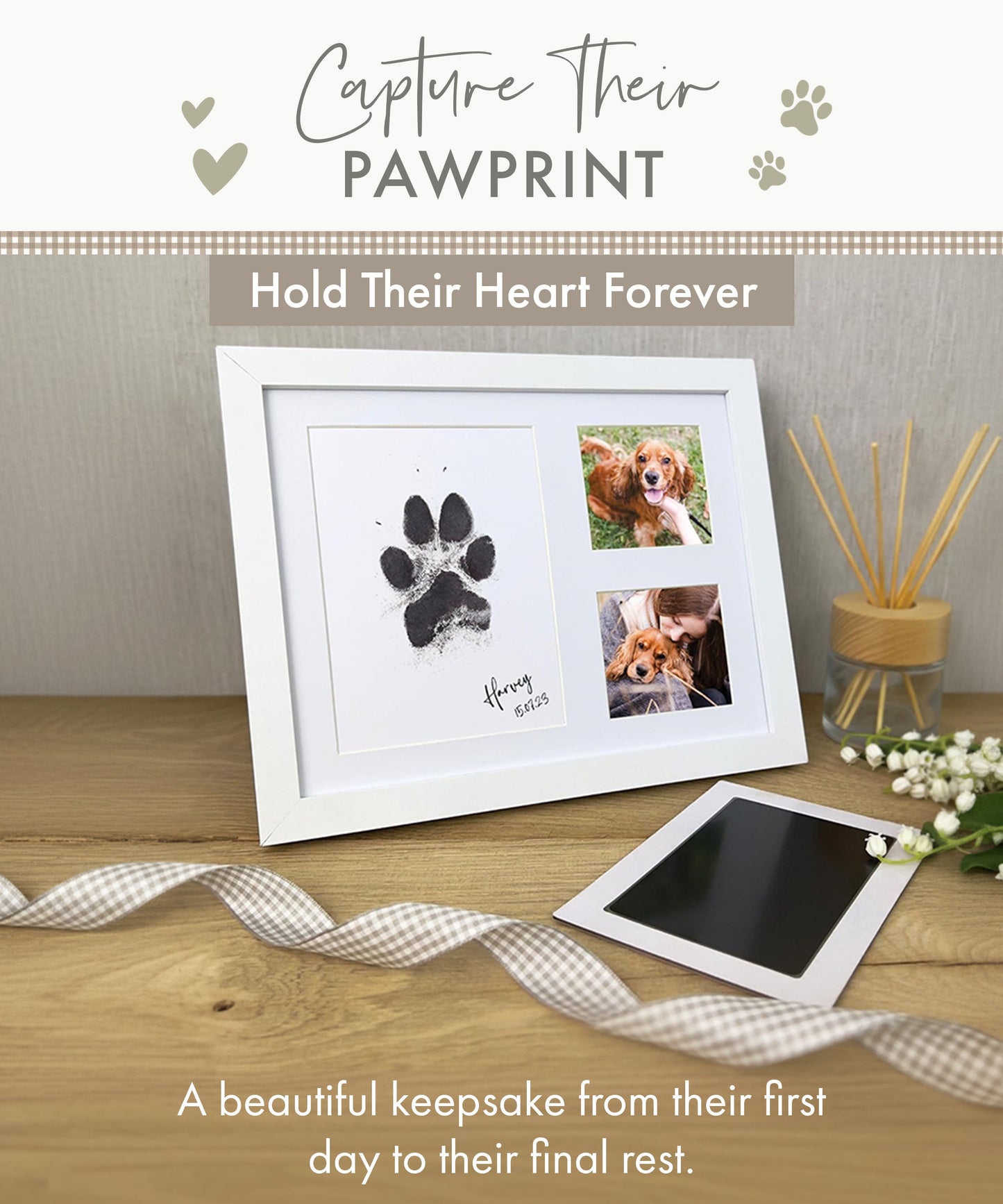 Paw Print Ink Keepsake Photo Frame Kit - Oh So Precious