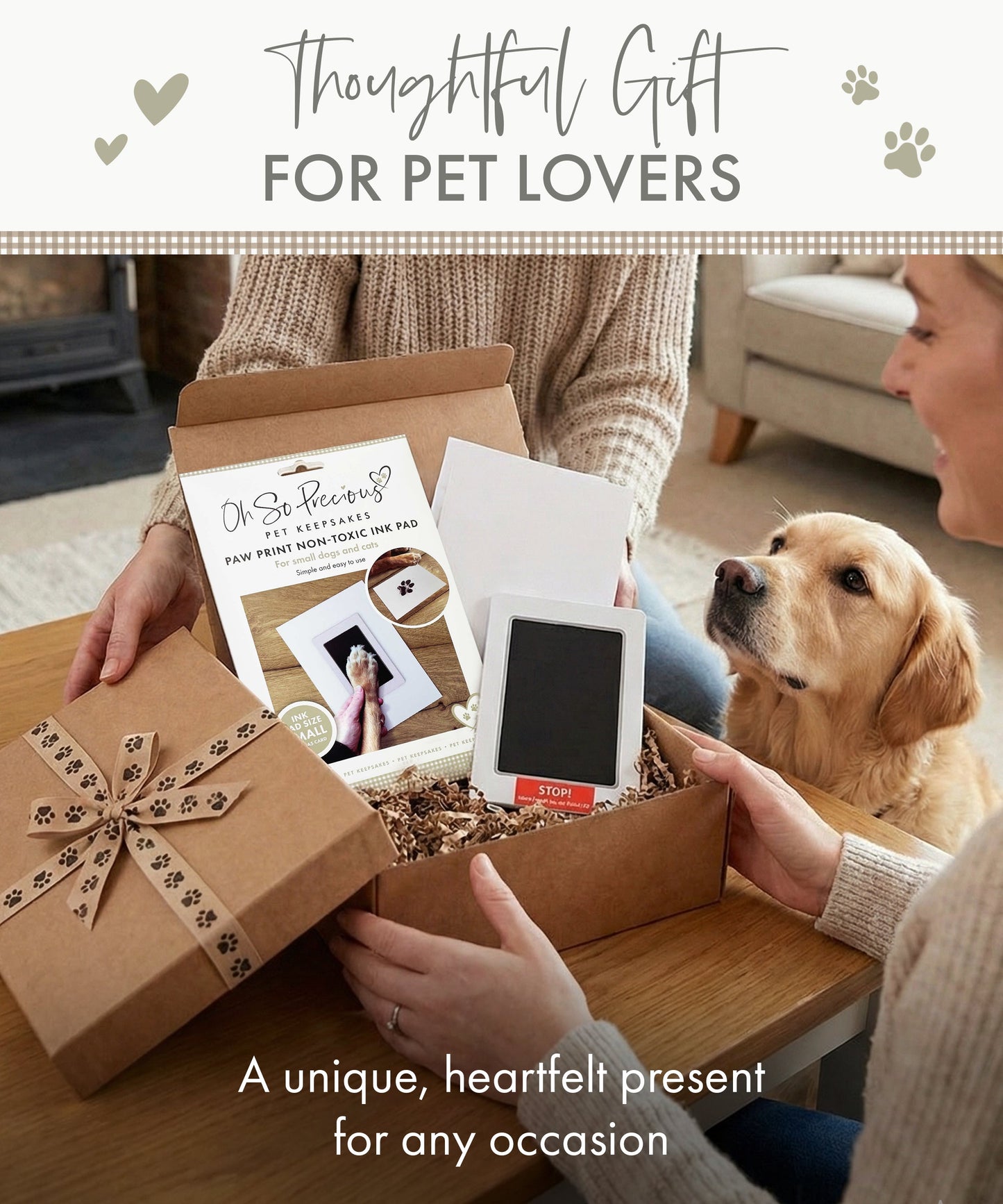 Pet Safe Non-toxic Paw Print Ink Pad Kit - Oh So Precious