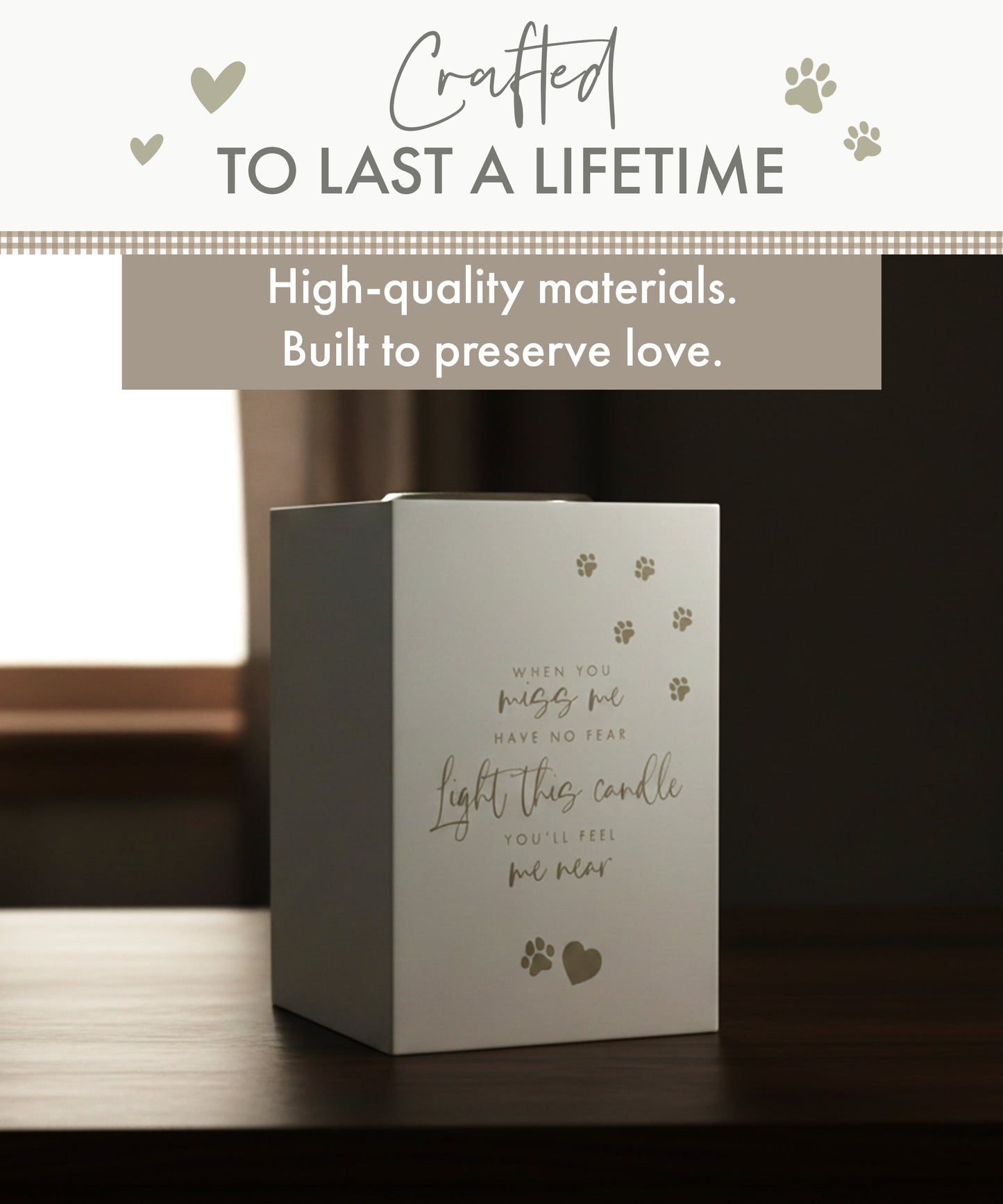 Pet Memorial Tea Light Holder - Oh So Precious