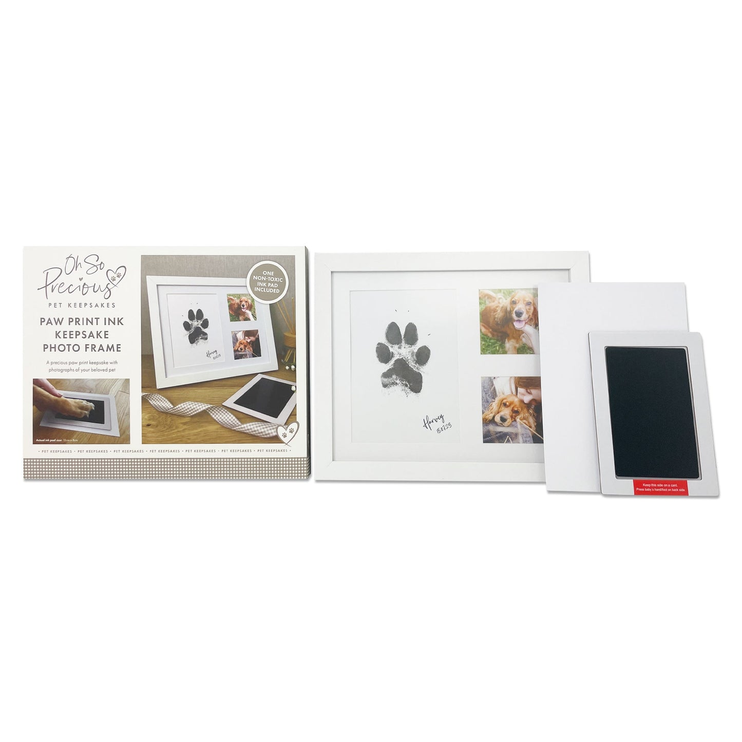 Paw Print Ink Keepsake Photo Frame Kit - Oh So Precious
