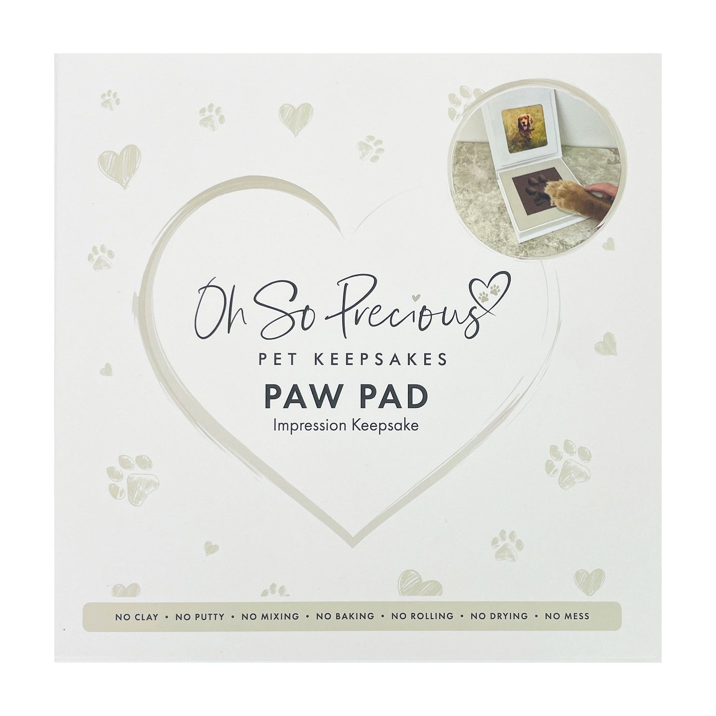 Paw Pad Impression Keepsake - Oh So Precious