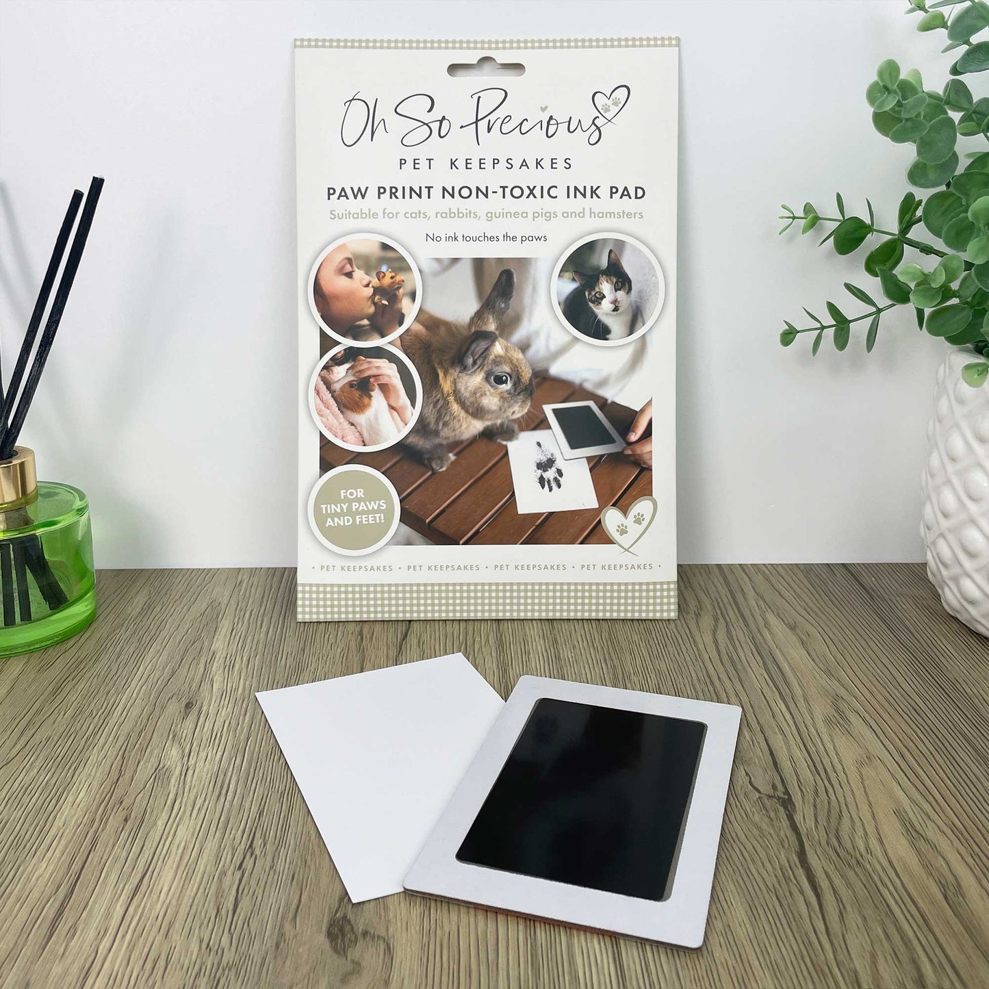 Paw Print Non-toxic Paw Print Ink Pad Kit For Small Mammals