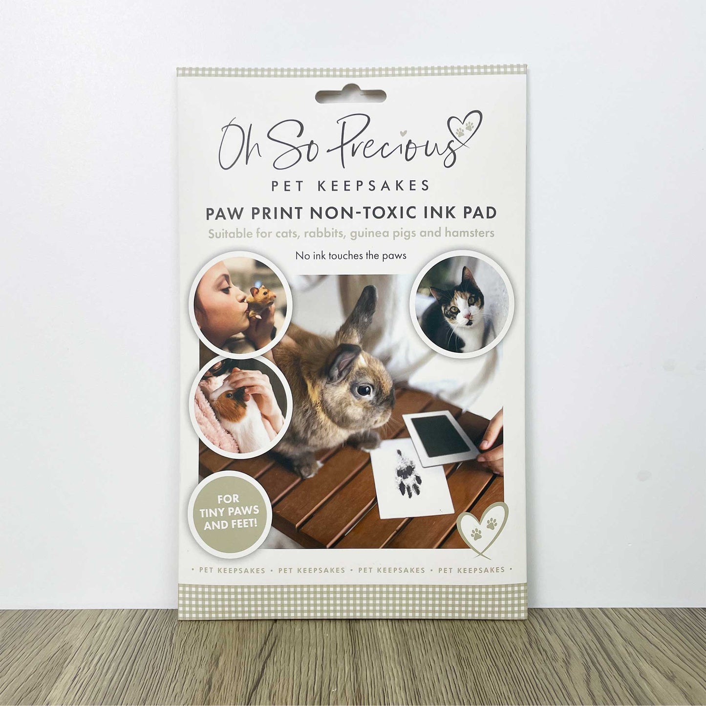 Paw Print Non-toxic Paw Print Ink Pad Kit For Small Mammals - Oh So Precious