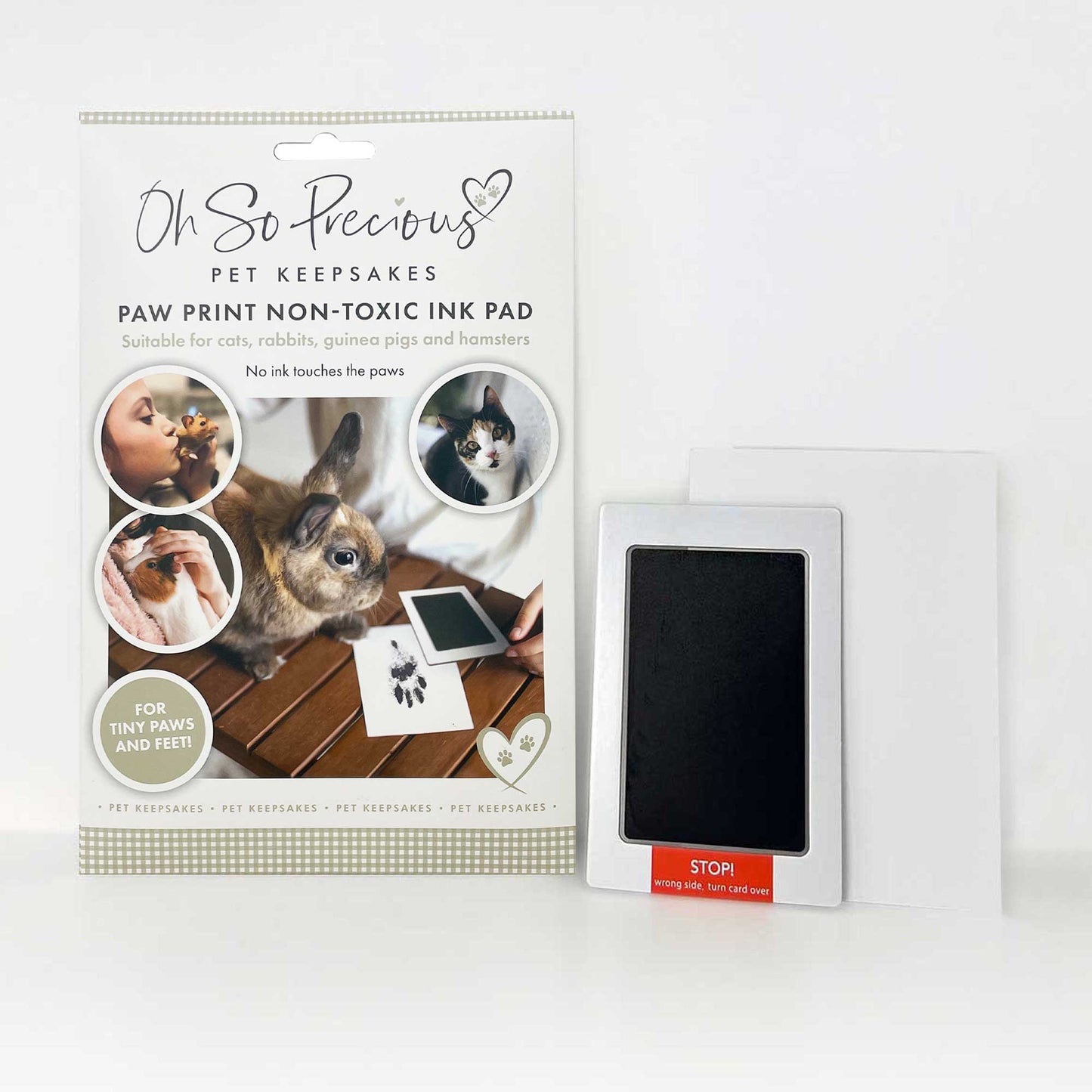 Paw Print Non-toxic Paw Print Ink Pad Kit For Small Mammals - Oh So Precious