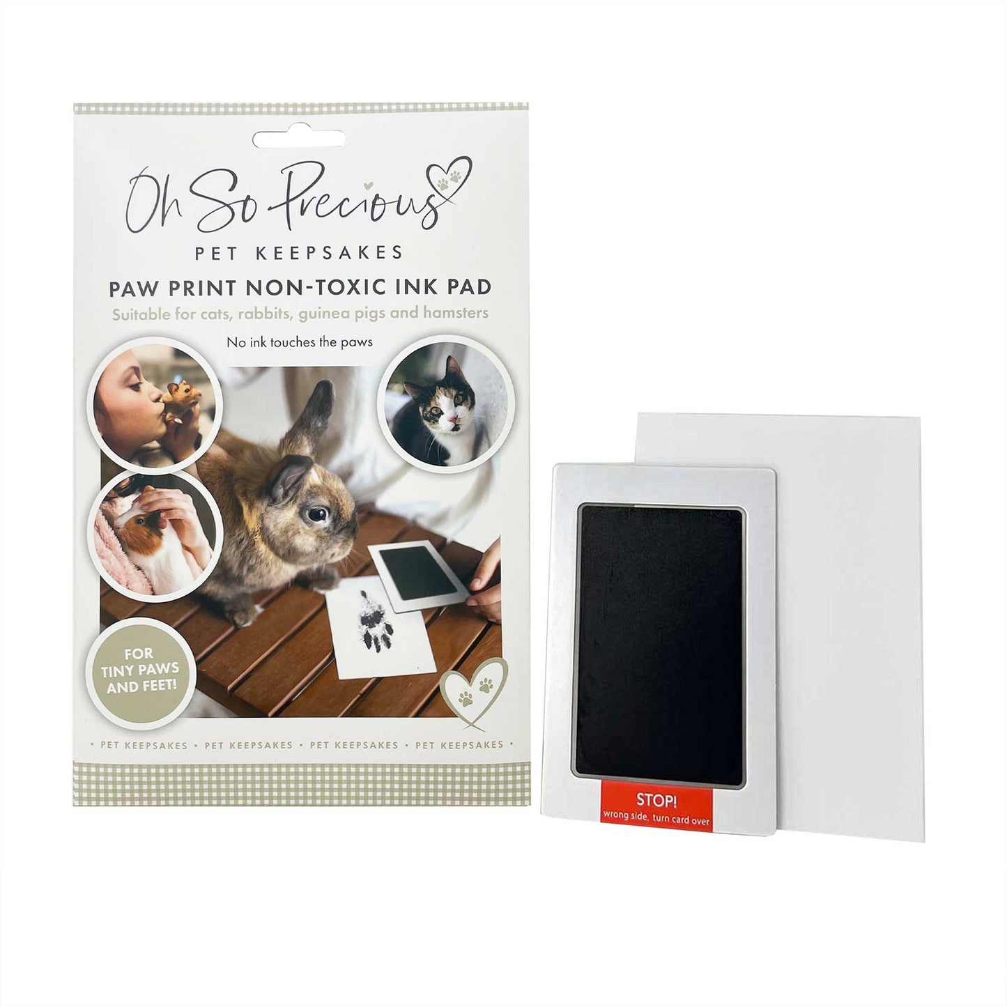 Paw Print Non-toxic Paw Print Ink Pad Kit For Small Mammals - Oh So Precious