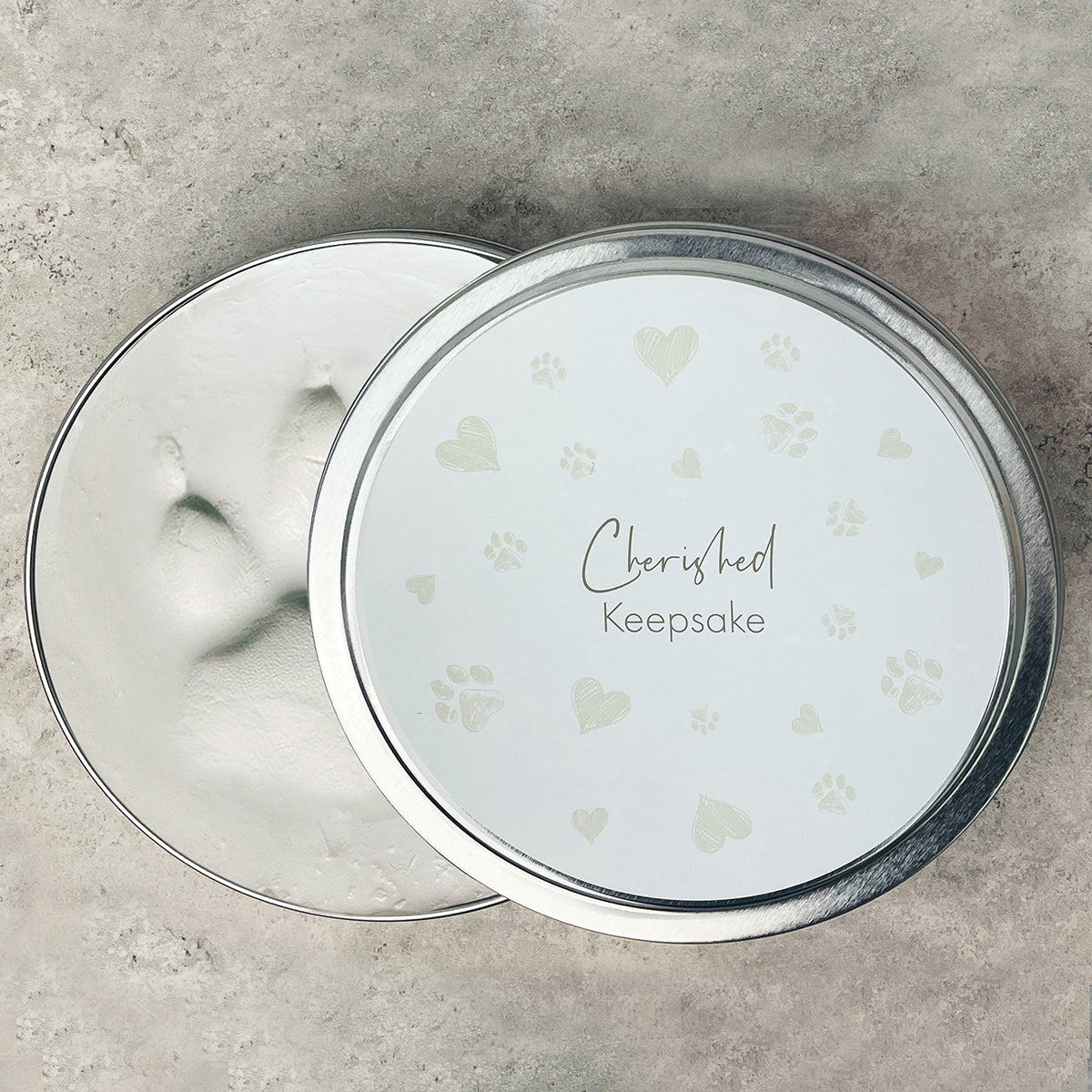 Pet Paw Print Clay Impression Tin - Oh So Precious