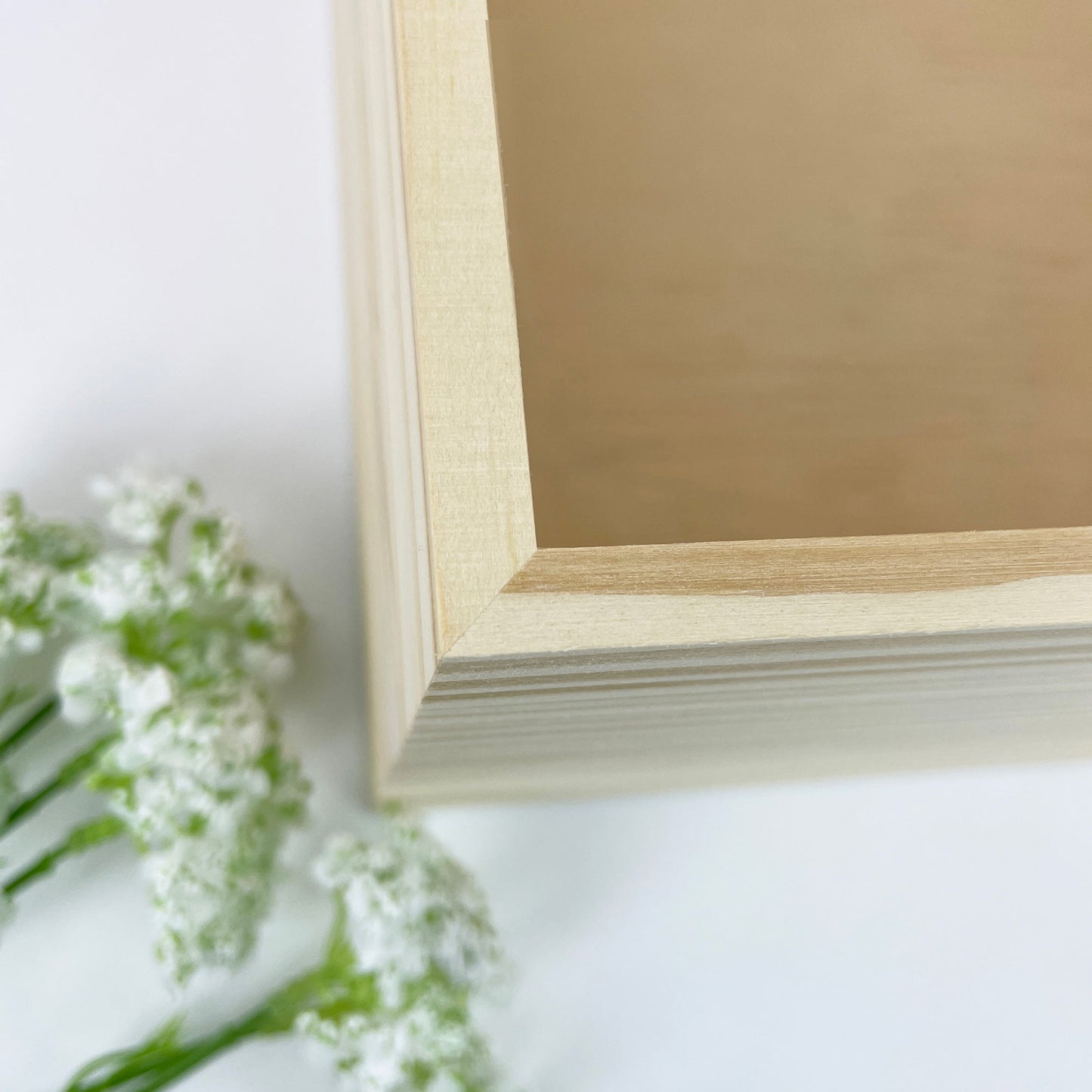 Personalised Paw Prints Pine Wooden Pet Memorial Photo Memory Box - 5 Sizes (16cm | 20cm | 26cm | 30cm | 36cm)