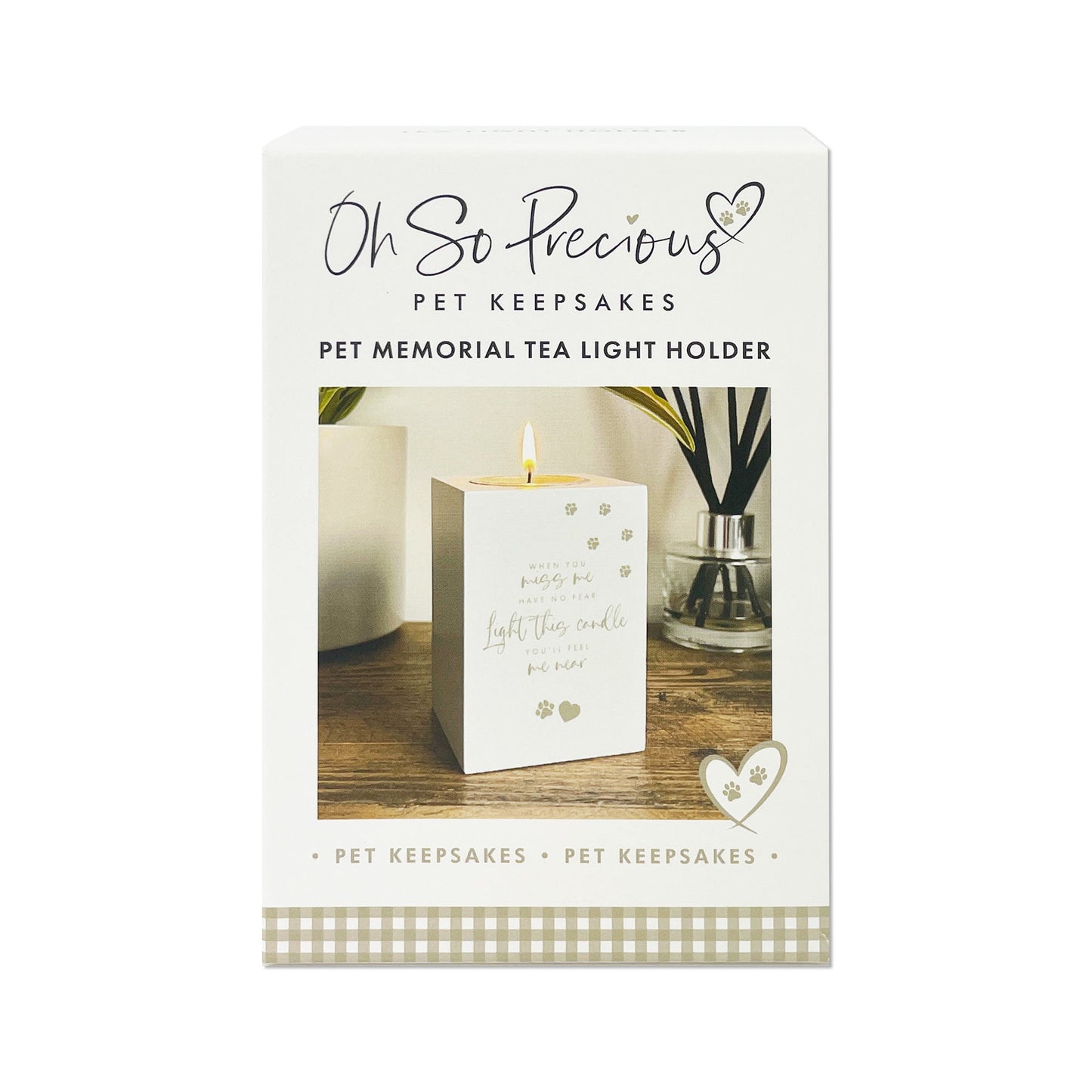 Pet Memorial Tea Light Holder - Oh So Precious