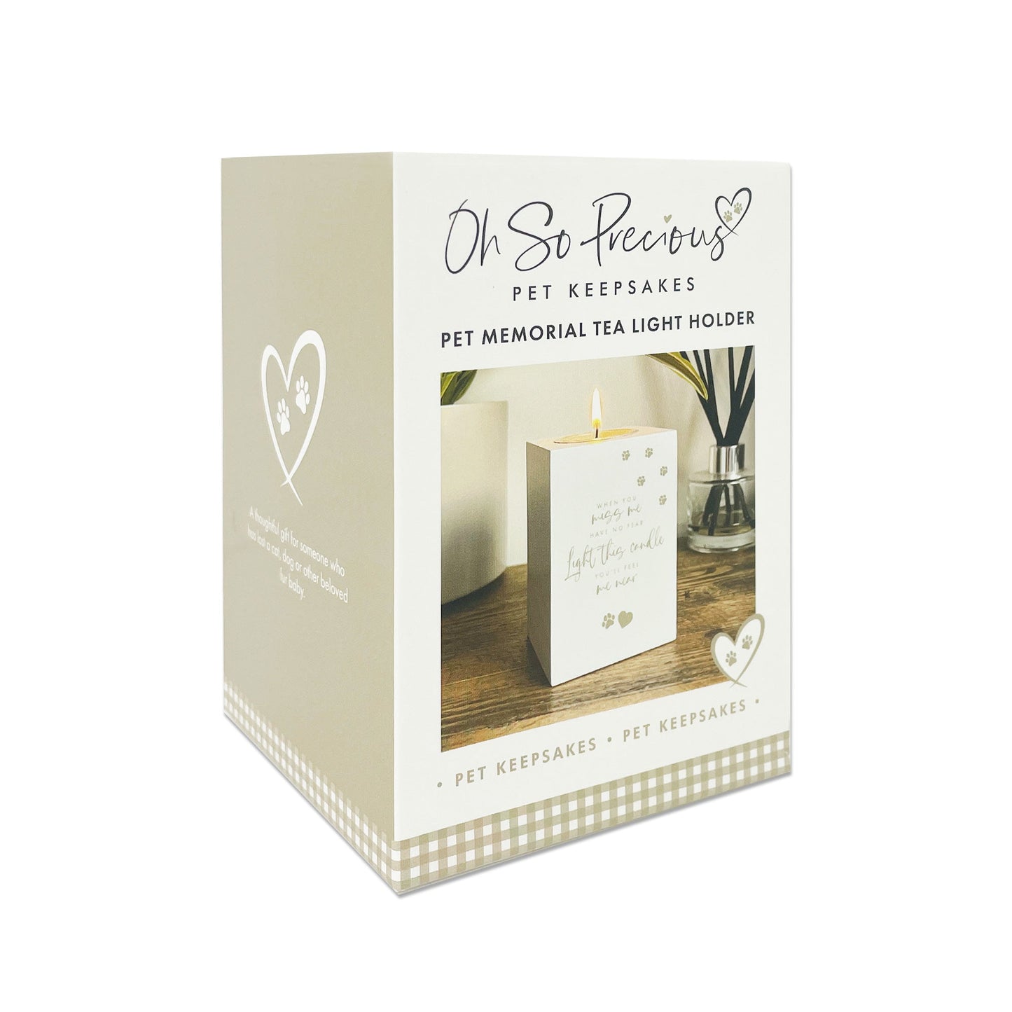 Pet Memorial Tea Light Holder - Oh So Precious