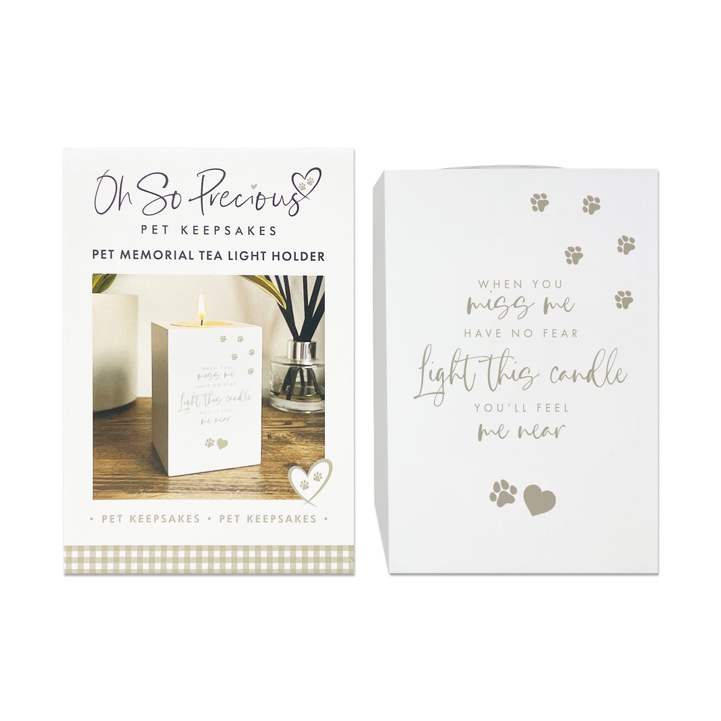 Pet Memorial Tea Light Holder - Oh So Precious