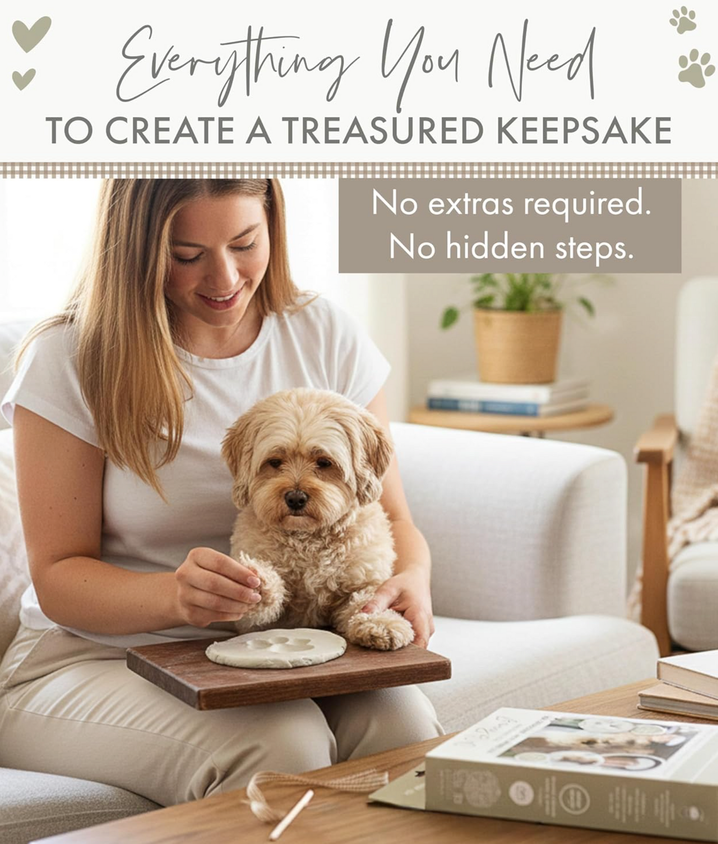 Clay Pet Paw Impression Moulding Kit - Oh So Precious