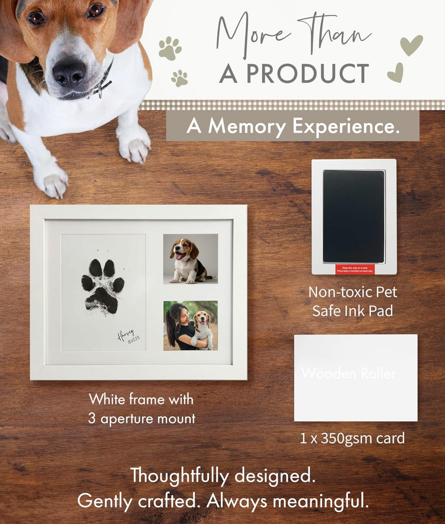 Paw Print Ink Keepsake Photo Frame Kit - Oh So Precious