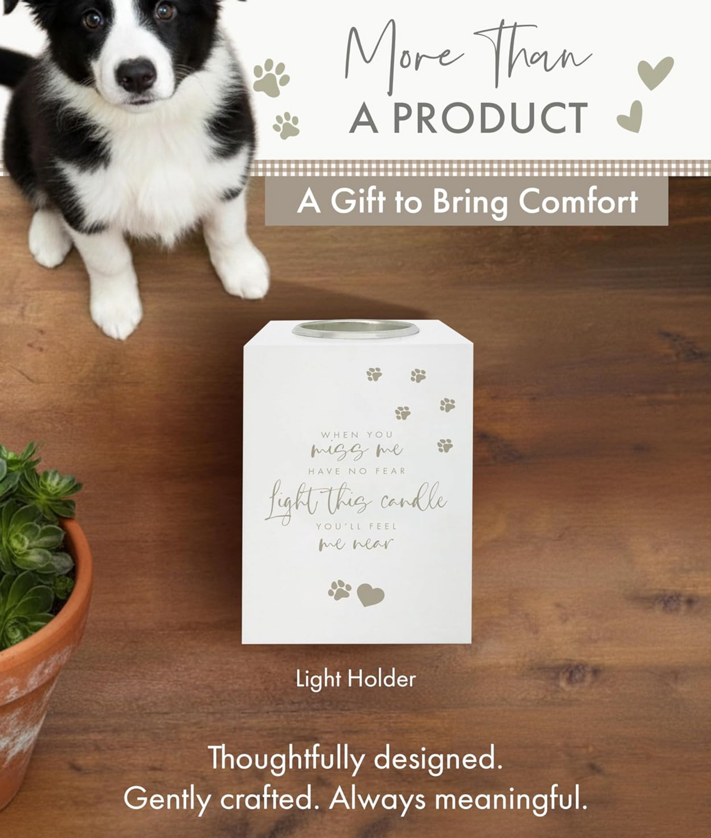Pet Memorial Tea Light Holder - Oh So Precious