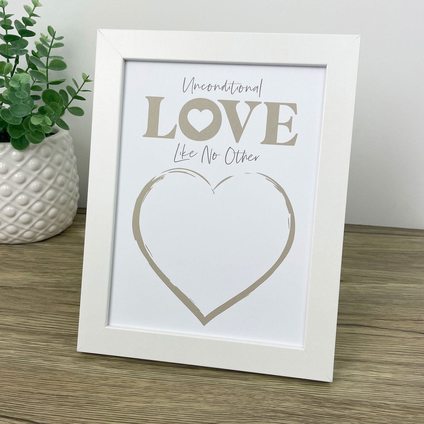 Paw Print Ink Picture Frame With 2 Designs + Ink Pad - Oh So Precious